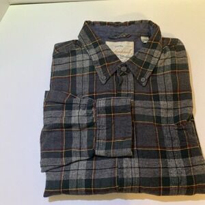 Weatherproof‎ Vintage Flannel L/s Men's Button XL Plaid D1
